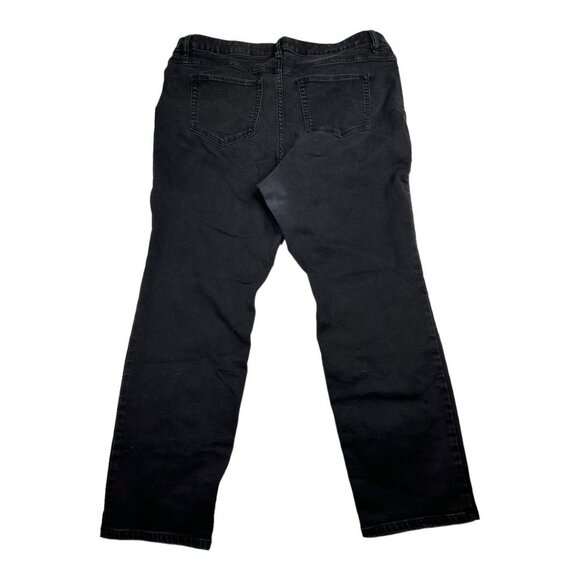 Lane Bryant Mid Rise Straight Flex Waistband sz 20 Black AS IS - Picture 2 of 8